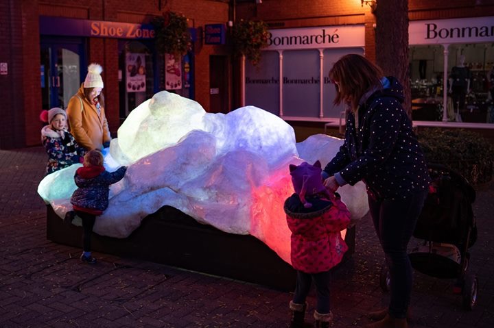 Light Night interactive cloud sculpture