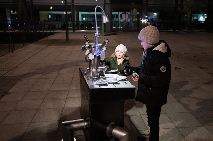 Light Night travelling light circus installation