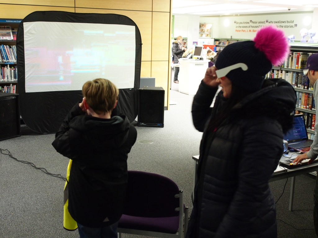 Light Night 3d movie installation