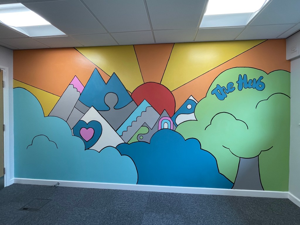 The Hub mural