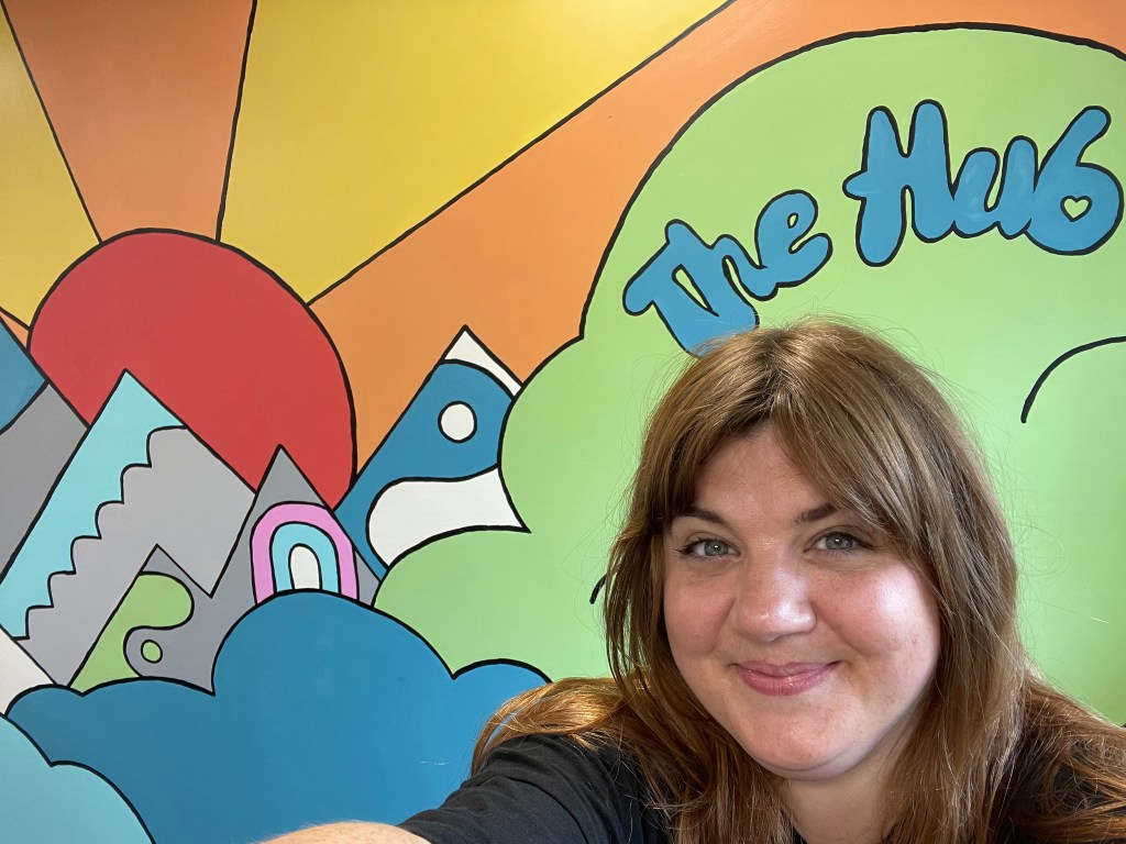Selfie with my Hub mural